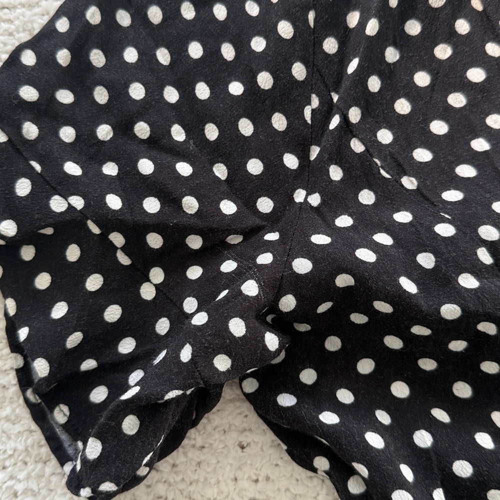ZARA Black White Polka Dot Dress XL Fits Like Large - Picture 7 of 11
